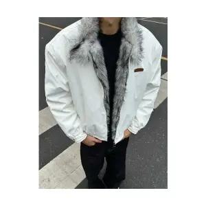 남자패딩점퍼 블랙 퍼 트리밍 야상 겨울 차이나 패딩 점 도톰 쇼트 코트 ible4