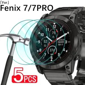 가민피닉스 Garmin Fenix 7 S 7X Pro용 유리 스크래치 방지 HD 시계 화면 보호기 필름 Fenix7 X 7SPro XPro