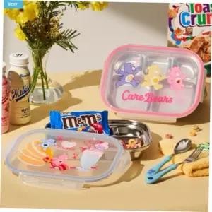 케어베어 5구 식판 도시락 2종 파우치포함