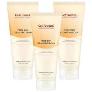 셀퓨전씨 포어 썬 클렌징 폼 150ml 3개
