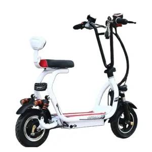 앉아서 타는 전동 안장 스쿠터 좌식 휴대용 출퇴근 퀵보드 접이식