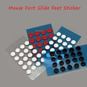 데스크매트 20Pc 6mm 직경 작은 범용 마우스 스케이트 DIY 글라이드 피트 얼음 제어 속도 버전 고무