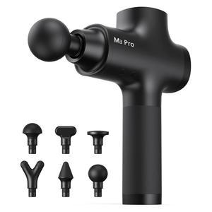 운동을 위한 오포브 M3 프로 2 마사지 건 딥 티슈 퍼커션 근육 마사지기, 운동선수를 휴대용 퍼커시브 테라피 페시아 건, 4-8시간의 빠른 배터리 수명, 강력하고 조용하며 블랙