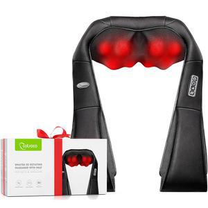코소코 넥 마사지기, 시아츠 어깨 및 허리 온열, 전신 심부 조직 마사지 베개, 최고의 선물 엄마 아빠 여성 남성, 가정, 사무실 차량 사용