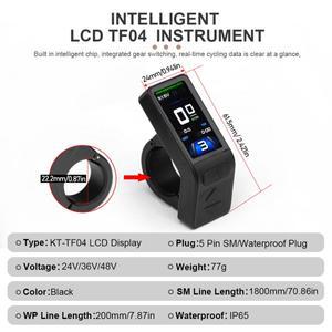 전기 자전거 디스플레이 KT TFT 24V36V48V 지능형 제어 패널 변환 키트 액세서리