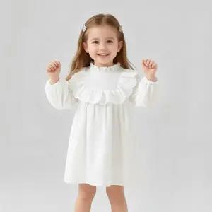 [조이멀티] 엔젤프릴 여아 화이트 긴팔 원피스 206059