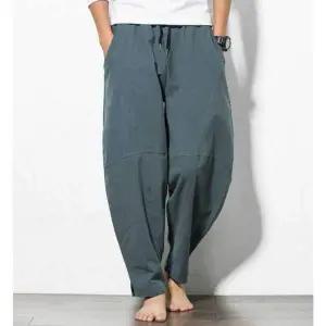 남자 AZ591382 주말 여행 룩 허리 밴딩 항아리 바지 배기 팬츠