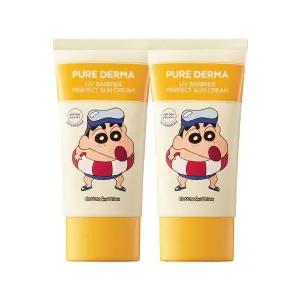 온더바디 퓨어더마 유브이 배리어 퍼펙트 선크림 짱구 80ml 2개