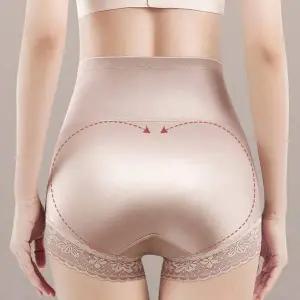 여성 BY353218 레이스 신축성 뱃살 커버 하이웨스트 보정 팬티
