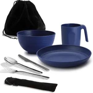 캠핑 용품 수저 여행용 도구 피크닉 야외 장비 나이프 숟가락 포크 식기 세트 컵 그릇 접시 필수품 1인용