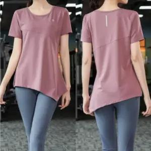 스포츠웨어 요가복 트레이닝 필라테스 반팔 조깅 운동