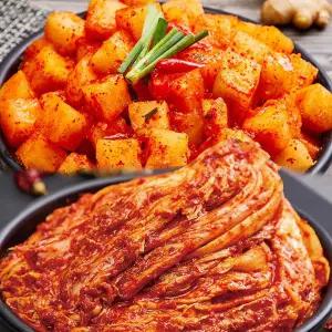 [하프클럽/수아네]강원도 영월 솜씨가 포기김치 5kg+깍두기5kg