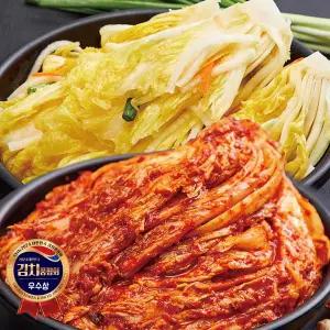 [하프클럽/수아네]강원도 영월 솜씨가 신토불이 포기김치 5kg+백김치5kg