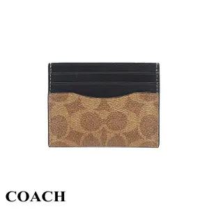 [하프클럽/코치]코치 시그니처 슬림 카드지갑 브라운 CW366 NRX