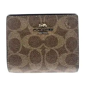 [하프클럽/코치]코치 스냅 월렛 인 시그니처 캔버스 반지갑 CW789 IMXHE