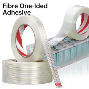 절연테이프 강력한 섬유 테이프 필라멘트 투명 줄무늬 전기 고정 유리 강판 달아서 모델 씰링