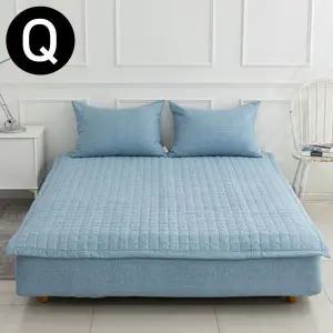 [하프클럽/]블루 퀸 누네 침대 마이크로 패드 밴딩