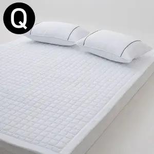 [하프클럽/]침대패드 패드 밴딩 침대 교감 화이트 테라피 퀸