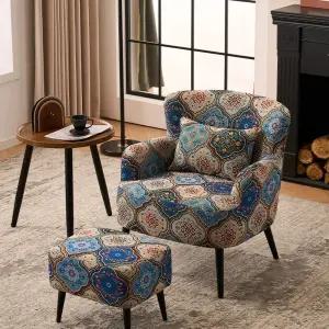 소파 1인용 엔틱 포인트 싱글 카페 린넨