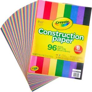 크레욜라 9인치 x 12인치 8가지 색상 구성 종이 - 96/팩