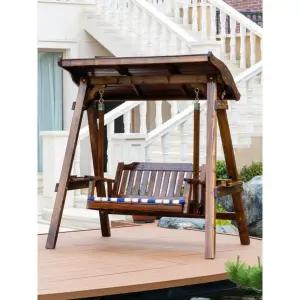 정원 그네 놀이터 흔들의자 야외 전원주택 펜션 업그레이드 우드 쿠션포함