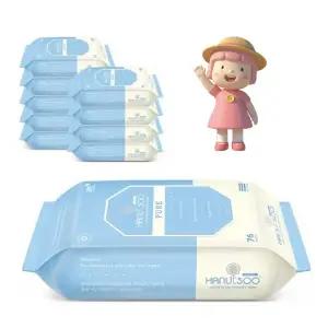 하늘수 퓨어 아기 물티슈 리필 76매 10팩 대용량