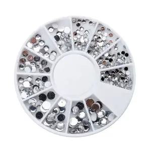 [하프클럽/]네일아트재료 데코파츠 실버큐빅 네일아트파츠 레진아