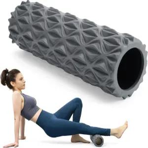 Zmarthumb 폼 롤러 - 근육 마사지용 15인치 딥 티슈 마사지기 근막 트리거 포인트 해제 운동 요가 필라테스