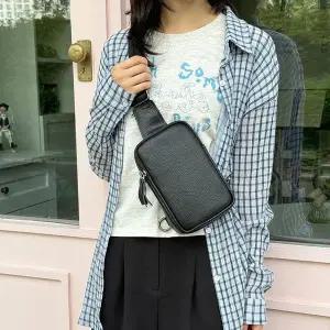 [하프클럽/]가죽 미니백 여성 크로스백 숄더백 스트랩 가방