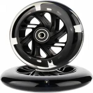 AOWISH 120mm 라이트업 스쿠터 휠 페어 X 24mm LED 플래시 앞바퀴 교체 베어링 ABEC-9 포함 마이크로