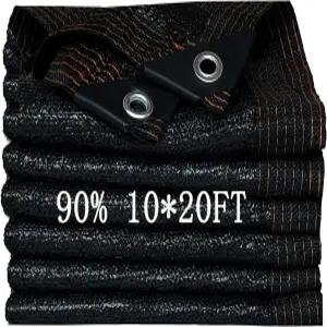 90 정원용 10x20피트 그늘천 그로밋이 있는 그늘막 식물용 야외용 그늘막과 비를 위한 파티오 커버 식물에