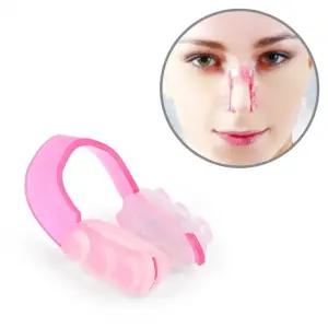 실리콘 코높이 교정 집게 코 라인 조각 마사지 뷰티 케어 핑크