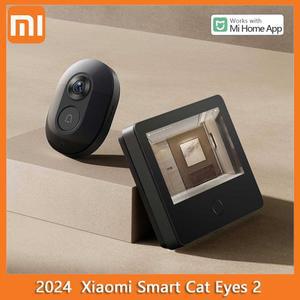 Xiaomi 스마트 고양이 눈 2 무선 초인종 5 인치 화면 720P 고화질 3MP HD 적외선 야간 투시경 180 광각