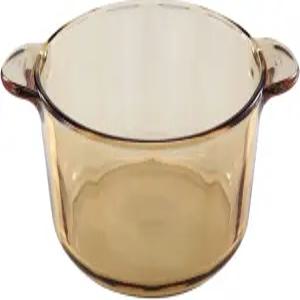 비전 1055330 VM2.25 2.25L 앰버 유리 카세롤/더치 오븐 원형 접시