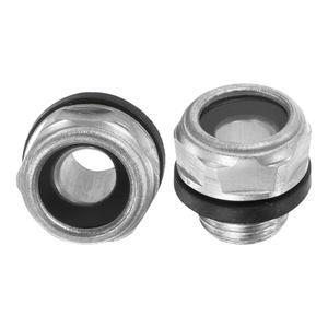 미터XITY 2팩 공기 압축기 오일 시야 유리 M10 1mm 강화 누수 없음 헥스 레벨 게이지 피팅 펌프 탱크 플러그 윈도우용 장착
