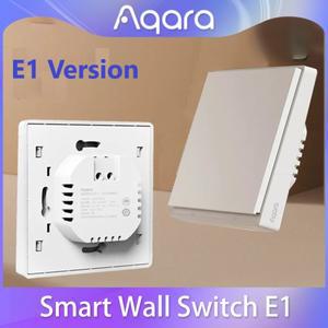 중립이없는 Aqara 스마트 벽 스위치 E1 중립 Zigbee 3.0 전등 원격 제어 Xiaomi Home Homekit APP 사용