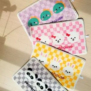 설렘 체커보드 발매트 극세사 현관 화장실 주방 발판 ubD4+9FCZ