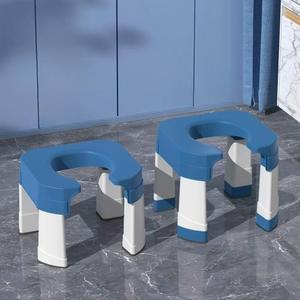 변기의자 재래식 좌변기 쪼그리고 화장실 블루 스툴 이동용 오픈 앉는