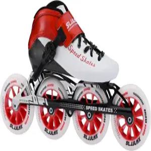 인라인 스피드 스케이트 성인 남성용 프로 피트니스 레이싱 고성능 롤러 스케이팅 블랙