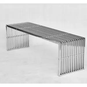 조지넬슨 벤치 스테인리스 테이블 긴의자 철제 야외