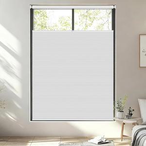 그늘과 그 너머 실내 창문을 위한 드릴 블라인드, 무선 상단 아래쪽 셀룰러 벌집 그늘, 암막 단열 소음 감소, 24인치