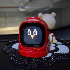 재고 있음 새로운 미니 자동차 로봇 전자 애완동물 스마트 타이드 플레이 파트너 표정 자동차 장식품 정교