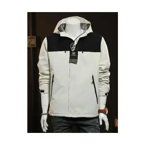 남성 바람막이 점퍼 가을 겨울 야상 방수 일체형 기모 후드 MODU4