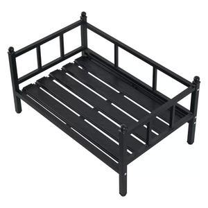 애견침대 강아지 고양이 철제 케이지 6 고급형 검정색 65x46cm L 애견 5kg