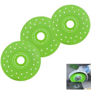 앵글 그라인더용 3PCS 다이아몬드 톱날 115MM(4.5인치) - 와인 병용 다공 타일 절단 디스크 / 제이드 대리석 세라믹 크리스탈 엑스트라 얇은 1.2mm 칩 프리
