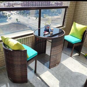 등나무 테이블 의자 세트 다크 수영장 루프탑 야외 A타입 의자세트 안락 테이블의자세트
