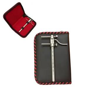 치과 교정 VDO 게이지 - 보관 가방이 있는 20mm에서 100mm의 폐색 내치 및 평가 도구를 위한 아폴로 비너스