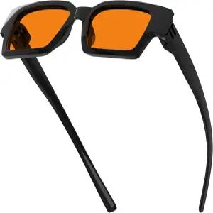 컴퓨터 게임을 위한 케퍼 블루 라이트 차단 안경 남성 오렌지 틴티드 수면 개선 눈의 피로 감소