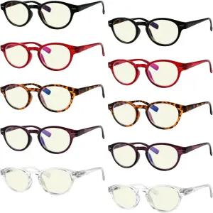 여성용 케퍼 10팩 블루 라이트 차단 안경 컴퓨터 +0.00