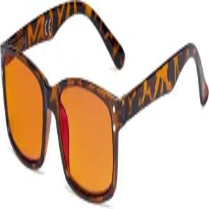 케퍼 컴퓨터 안경 수면을 위한 주황색 틴티드 필터 렌즈로 블루 라이트 차단 - 눈의 피로를 덜어주는 읽기